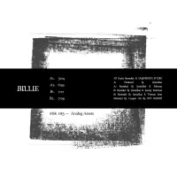 Record cover of BILLIE  by ZentaSkai,Palawan,Jeremy Reinh