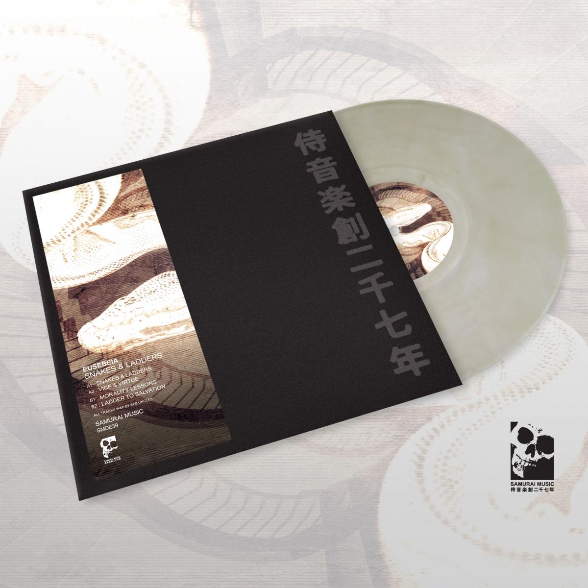 Record cover of SNAKES & LADDERS (WHITE + GOLD by Eusebeia