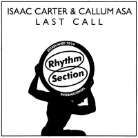 Record cover of LAST CALL  by Isaac Carter & Callum Asa